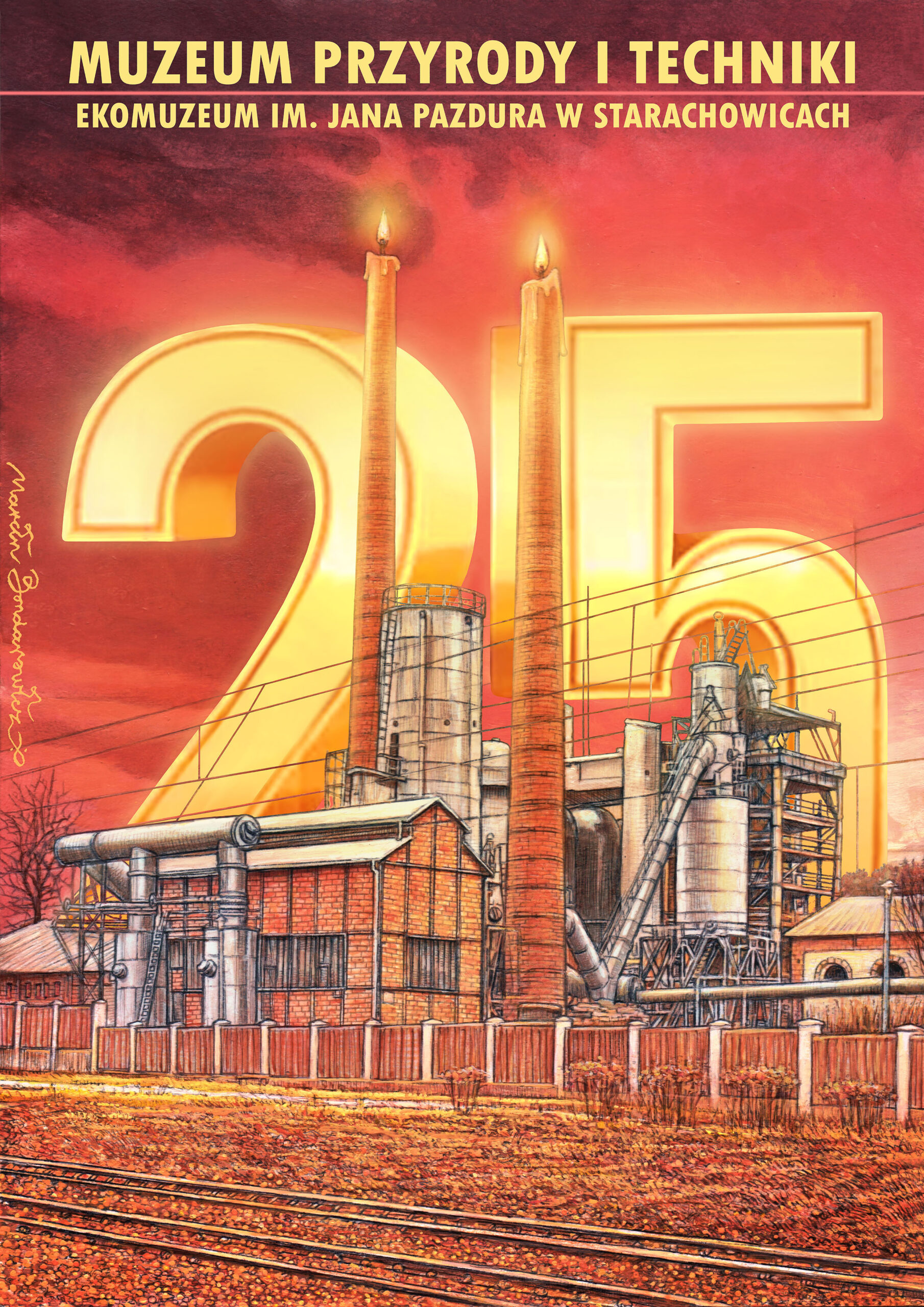 _____________ 29,7×21 cm (A4-NET) EKOMUZEUM-25 PLAKAT C Marcin Bondarowicz