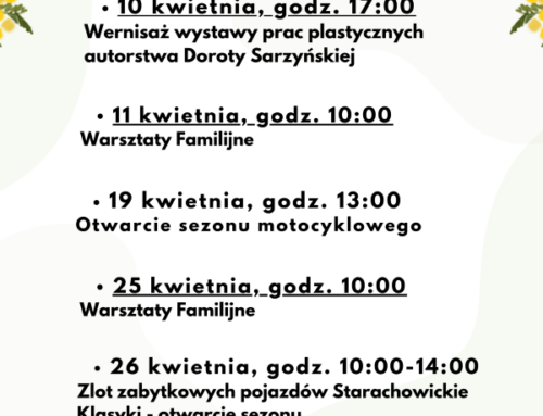 Zdarzenia muzealne -Kwiecień 2026