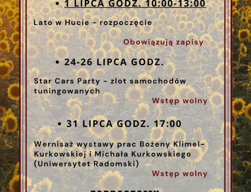 Kalendarz zdarzeń na lipiec 2026r.