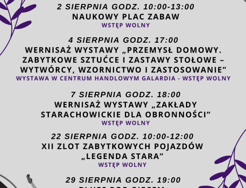 Zdarzenia muzealne – Sierpień 2026