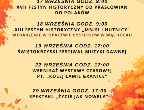 Zdarzenia muzealne – wrzesień 2026